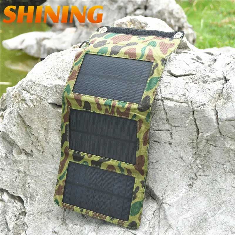 Солнечная панель Складная и портативное солнечное зарядное устройство 5 Вт USB