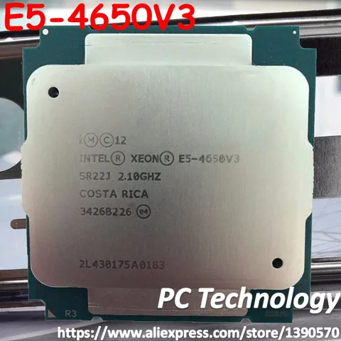 E5-4650V3 оригинальный Intel Xeon E5 4650V3 2,1 ГГц 12-ядерный 30 Мб SmartCache E5 4650 V3 FCLGA2011-3 105 Вт E5-4650 V3