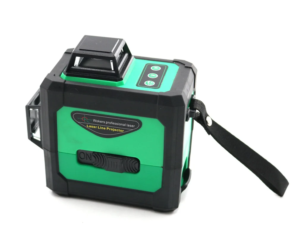 Green Laser Level 12 Line 3D 360 Vertical And Horizontal Self-leveling Cross with outdoor | Инструменты