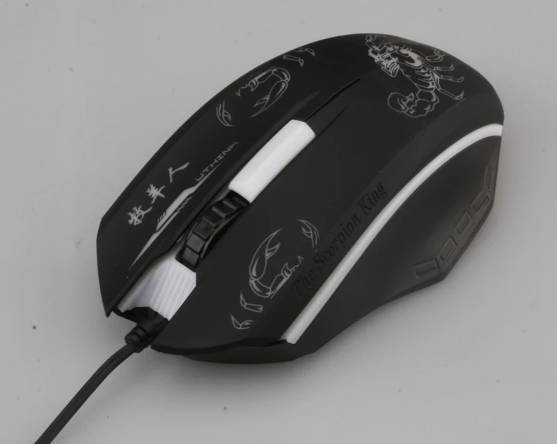 USB Проводная мышь 2400 dpi 3 кнопки оптическая игровая 7 цветов светодио дный