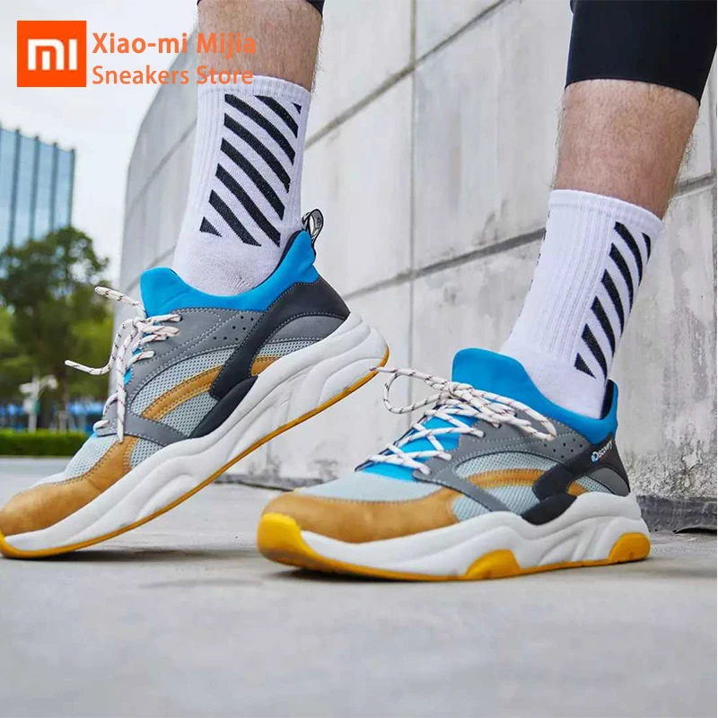 Xiaomi Mijia мужские и женские модные кроссовки для бега амортизирующие дышащие удобные кроссовки PK ретро Спортивная обувь для умного дома