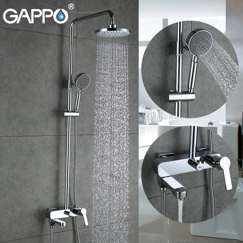 

Смесители для душа GAPPO, латунный кран для ванной комнаты, настенный набор