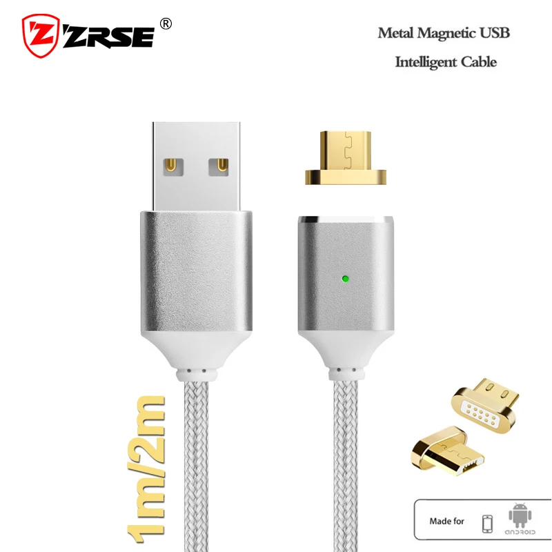 Магнитный кабель нейлоновый Плетеный Micro USB Magnectic для зарядки данных быстрой Xiaomi