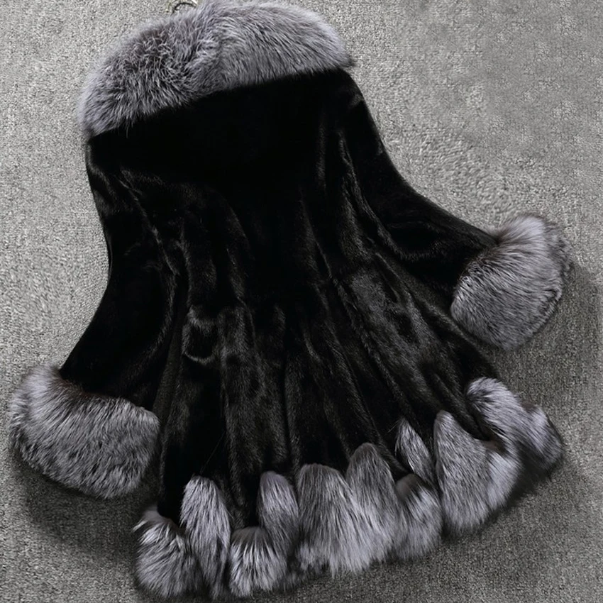 Дизайнерская модная новинка 2020 зимняя женская шуба из искусственного меха лисы и