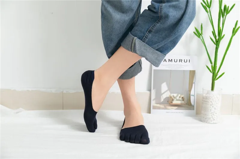 1pair men five toe socks spring summer and autumn fashion short sock man's and male 5 finger cotton socks