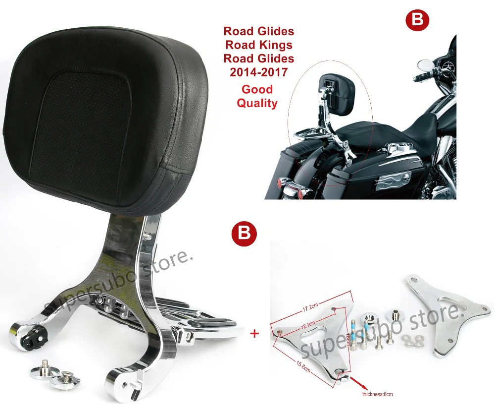 Регулируемый водителя и пассажирская спинка для harley Тьюринга Street Glide road king дорога