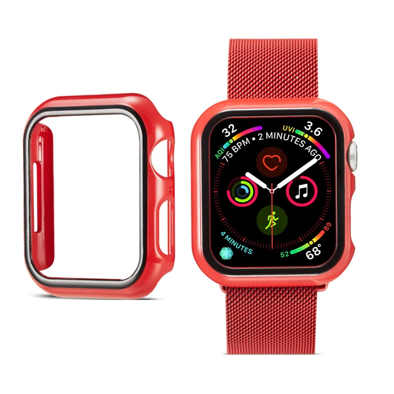 5 цветов полный защитный чехол из ТПУ для Apple Watch Band iWatch Series 4 40 мм 44 защитная
