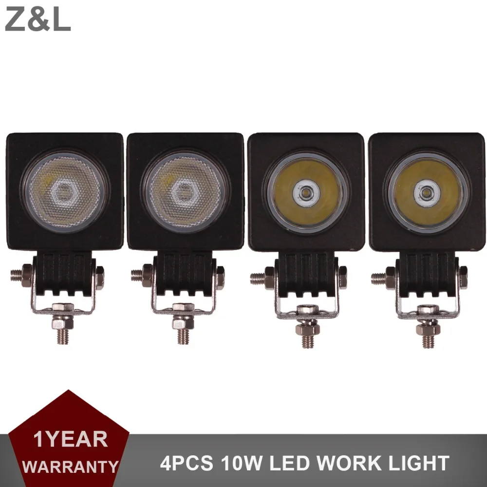 

10W LED Work Light Offroad Car Truck ATV Motorcycle Bicycle Trailer Headlight Indicator Marker Driving Auxiliary Mini Fog Lamp