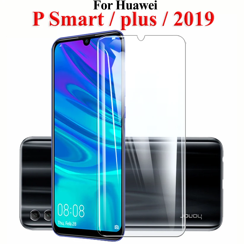 Protective glass on for Huawei p smart plus 2019 tempered glas psmart hauwei huawey huavei safety sheet armor verre tremp film | Мобильные
