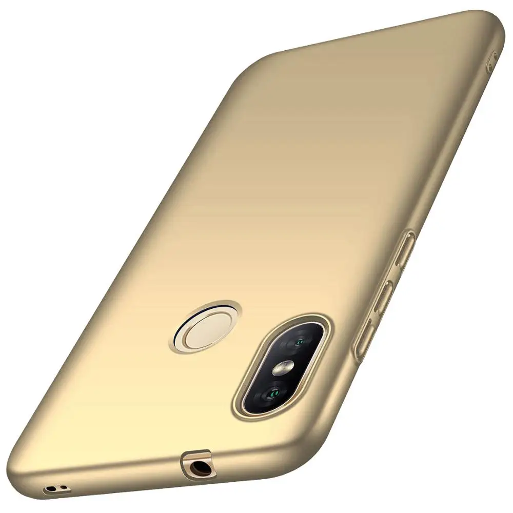 Чехол для Xiaomi Redmi Note 6 pro, Жесткий ПК, тонкий матовый защитный чехол для задней панели, чехол s для Xiomi Redmi 6A 6 pro Note6, чехлы для телефонов - Цвет: Золотой