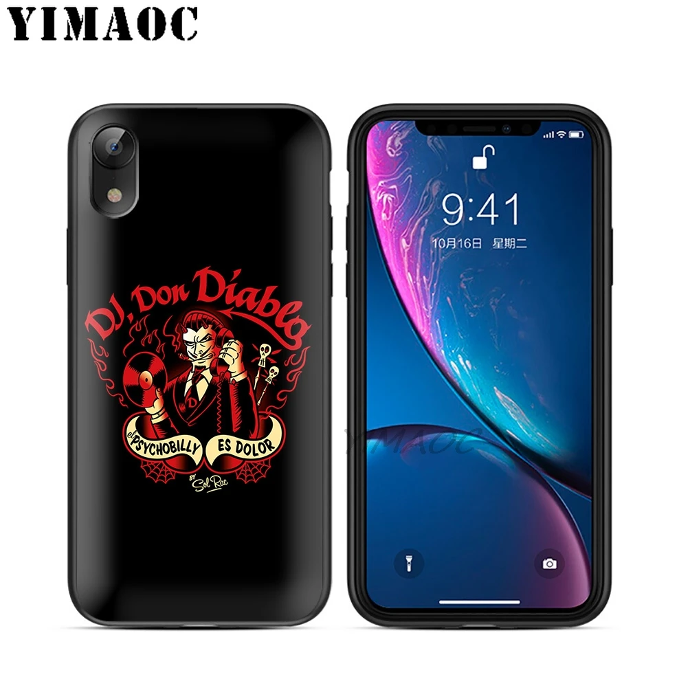 Мягкий силиконовый чехол YIMAOC Don Diablo для DJ черный из ТПУ iPhone X или 10 8 7 6 6S Plus 5 2 SE Xr Xs Max