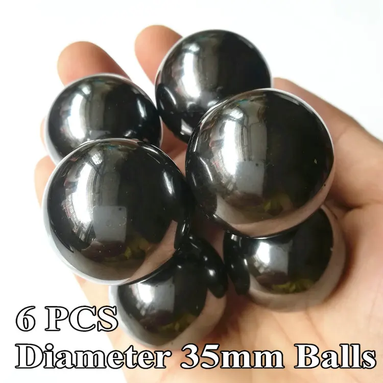 Dia35mm 6pcs Эллипсоид, забота о здоровье, потеря энергии, ферритовые магнитные шарики, оливковые блестящие сферы, змея, яйца, Базз, игрушка, керамические ювелирные изделия, шар, постоянный - Цвет: Dia35mm 6pcs