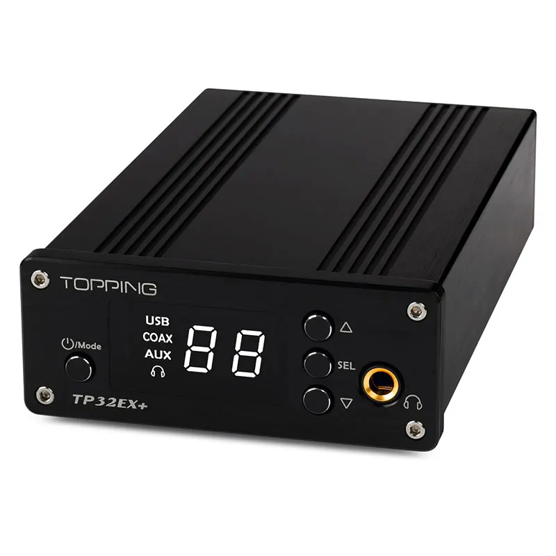 Усилители TOPPING TP32EX + Многофункциональный цифровой HiFi усилитель мощности аудио 75 Вт * 2 с коаксиальным USB DAC