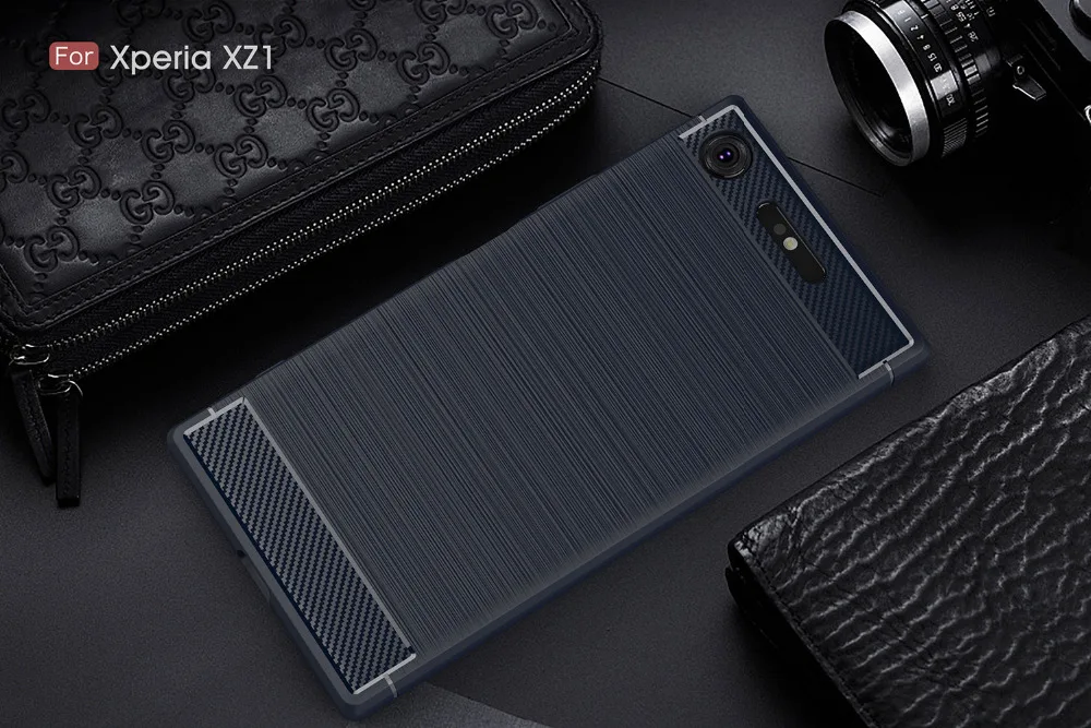 Силиконовый чехол для sony Xperia XZ1, чехол для sony XZ1 Compact XZ, чехол, TPU Fundas, мягкий чехол из углеродного волокна