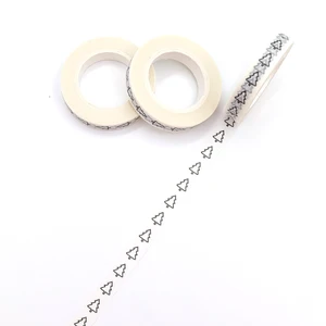 10 м * 8 мм креативная черная Васи-лента с деревом, высококлейкая Маскировочная лента, офисные принадлежности, ручная разрывная клейкая книга, дневник