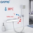 GAPPO смеситель для душа хромированный набор для душа для ванной комнаты настенный термостат смеситель для ванны латунные Смесители для ванны смеситель для душа tornei