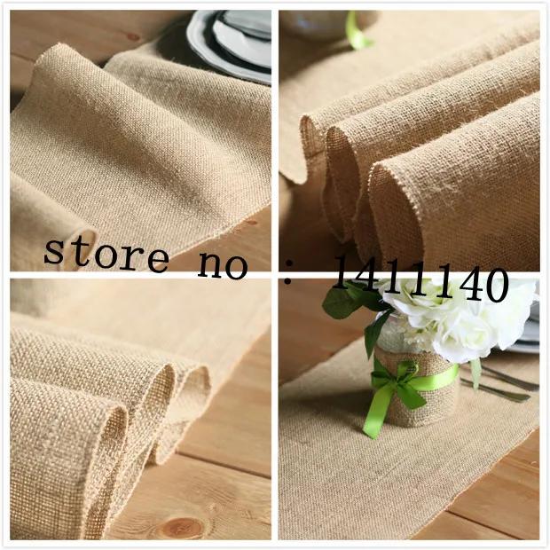 Chemin de table mariage 10 м Мешковина настольная дорожка из натурального джута страна Outedoor