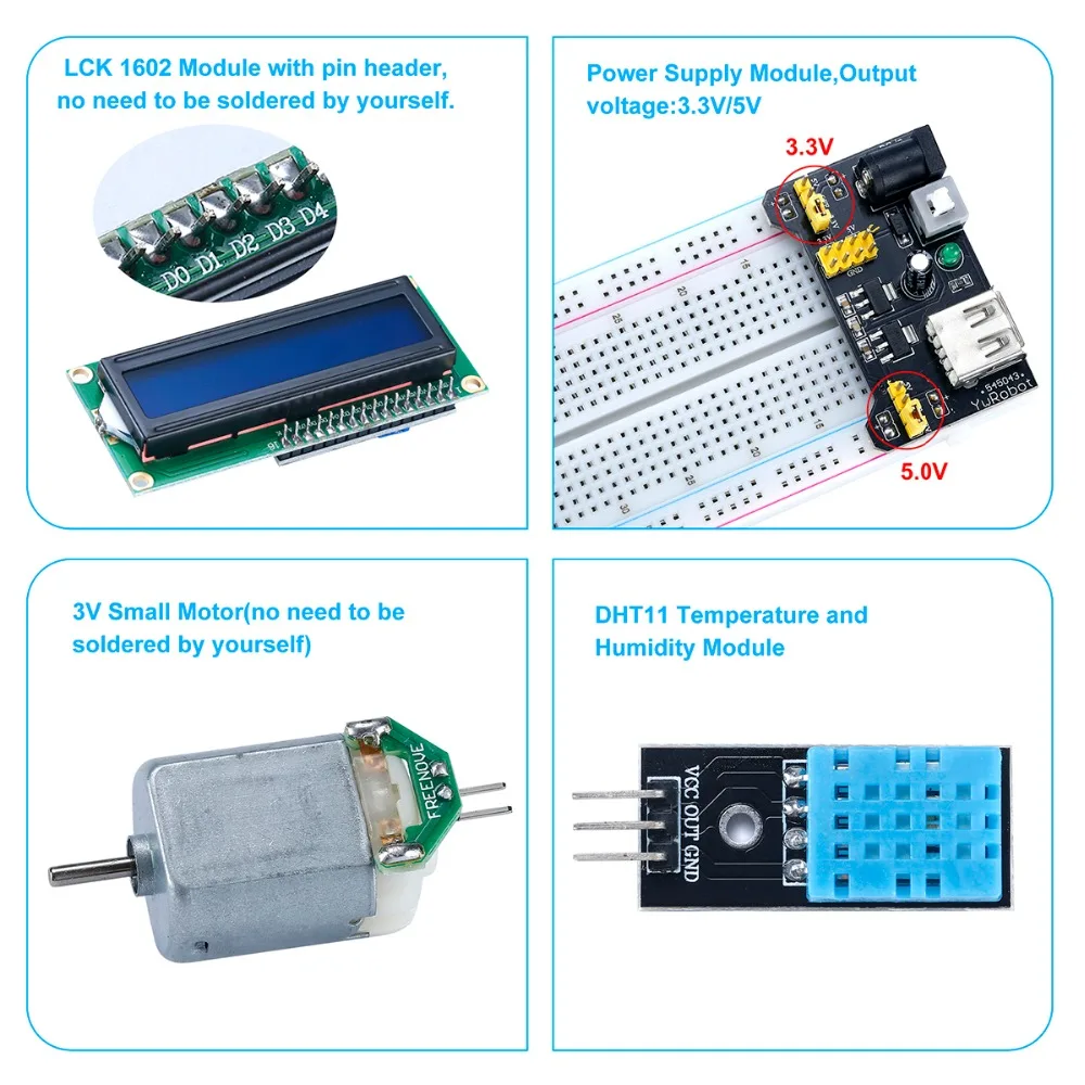 Макетная плата UNO R3 стартовый набор для Arduino с обучающим руководством комплект