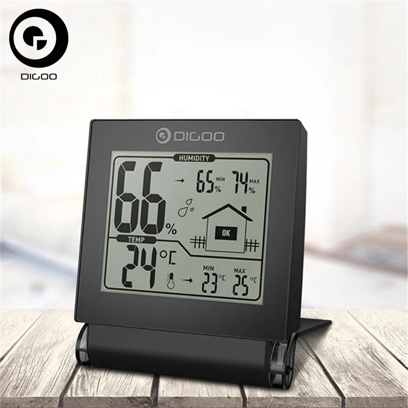 Digoo DG TH1117 домашний удобный складной мини цифровой Комнатный гигрометр датчик