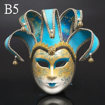 B5 GNHYLL Лидер продаж! Новая высококачественная Венецианская Маскарадная маска в европейском и американском стиле, маска клоуна на Хэллоуин, товары для шоу - Цвет: B5