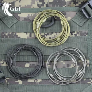 Брелок из нержавеющей стали 304, кольцо из проволоки, бытовой трос с футляром для ключей