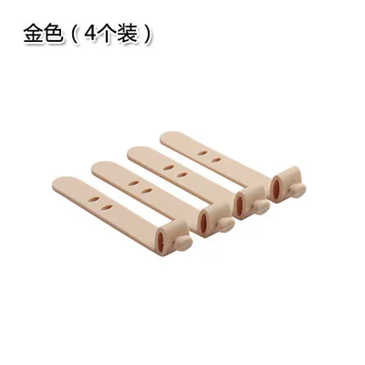 SK001-3 Kawaii Silicon 4 шт. устройство для сматывания кабеля для мобильного телефона USB крепление кабеля Кнопка Органайзер провод Гарнитура держатель линия намотка сумка Клип сортировка - Цвет: SK001-3