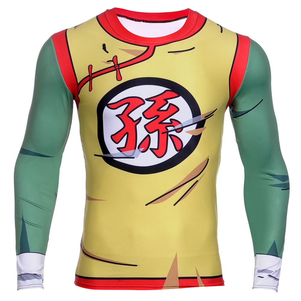 Новейшая Мужская 3D футболка с драконом Z Vegeta Goku Piccolo Super Saiyan базовый слой новый