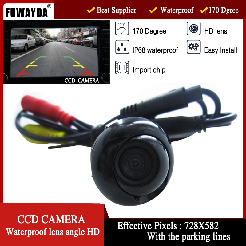 

FUWAYDA Free shiping CCD HD night vision 360 degree car front view camera front view side view reversing backup rearview SUV MPV