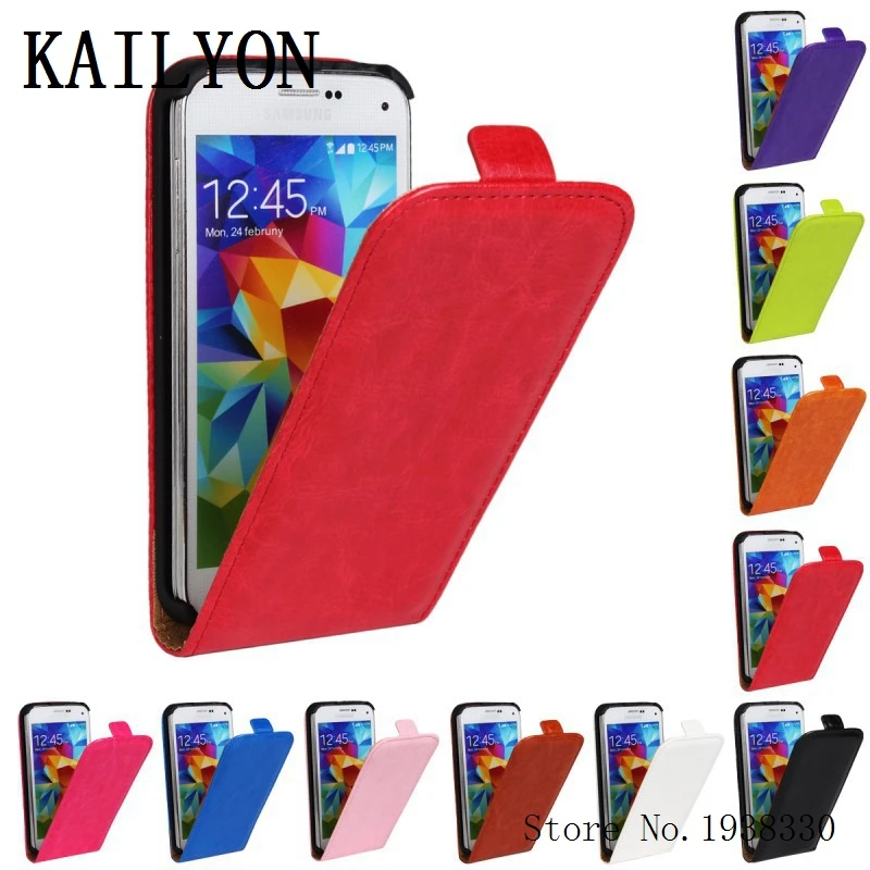 KAILYON S5 Mini роскошный высококачественный кожаный чехол для Samsung Galaxy G800 Вертикальный