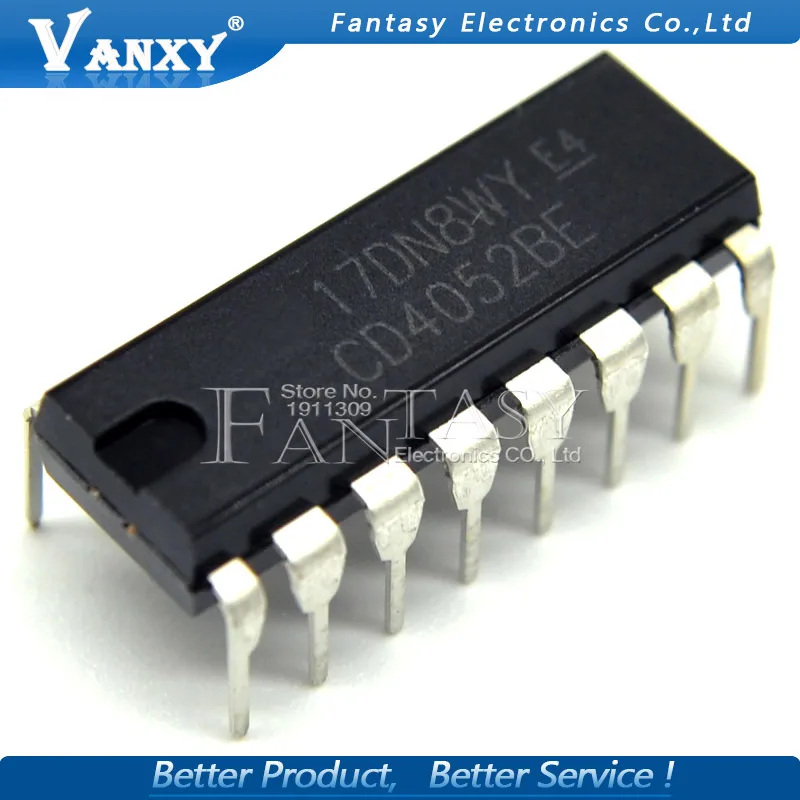 10 шт. CD4052BE DIP16 CD4052 DIP 4052BE DIP-16 Новый и оригинальный IC | Электронные компоненты