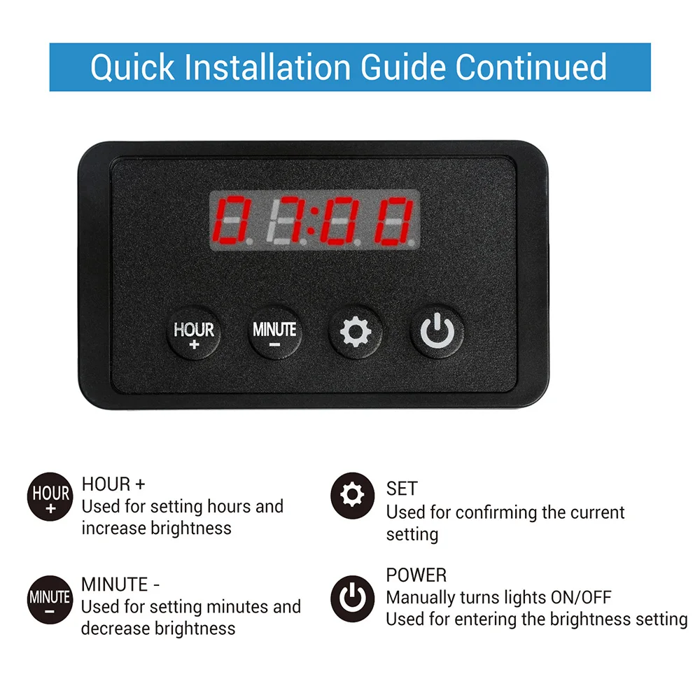

Nicrew LED Light Dimmer Controller Sunrise Sunset Modulator For Aquarium Fish Tank Led Intelligent Light Timing Dimming System