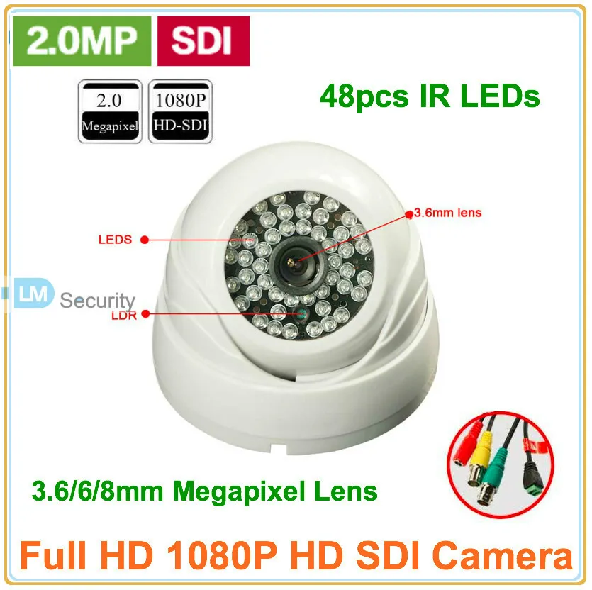 Lihmsek 1080P HD SDI камера 2.0mp 1/3 'ɲ.0MP CMOS сенсор 3 6/6 мм мегапиксельный hd объектив 48 шт.