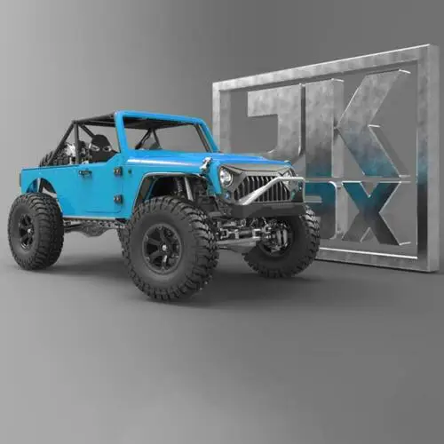 Капо 1/8 JKMAX гоночный металлический шасси радиоуправляемая модель гусеничный автомобиль комплект синяя живопись DIY TH13034