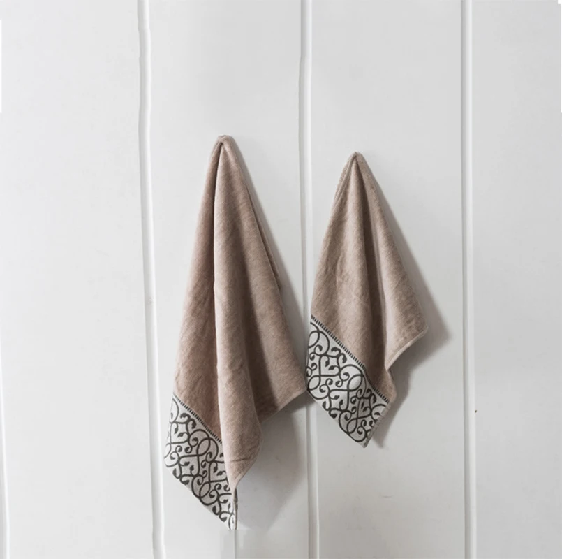 3pcs/set Grey Soft Cotton Towel Set Beach Shower Bath Face Body Washcloths for Adult Fashion Creative Gifts Home Hotel|cotton towel set|towel