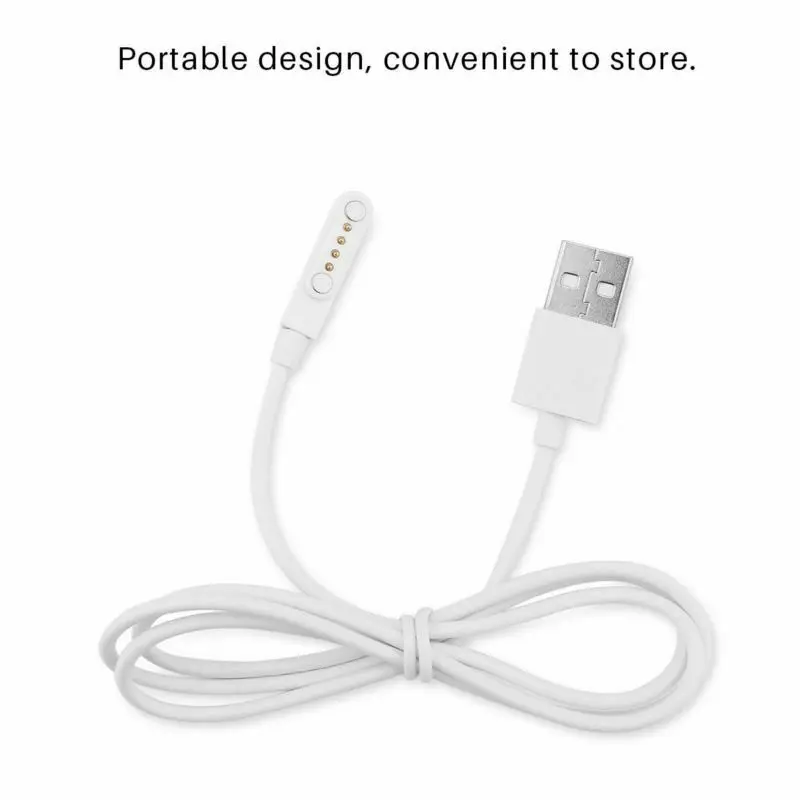 Белый USB Магнитный зарядный адаптер зарядное устройство кабель для смарт-часов DM09 GT88 GT68