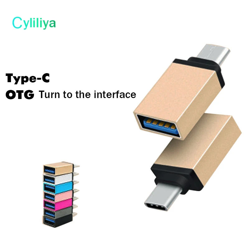 Металлический адаптер USB 3.0 Type C OTG (папа) 3 1 A (мама)|Переходники и адаптеры| |