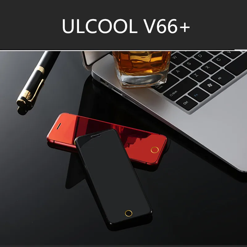 ULCOOL V66 Plus роскошный мобильный телефон партнер супер мини ультратонкий телефон с MP3 Bluetooth 1,67 дюймов сотовый телефон