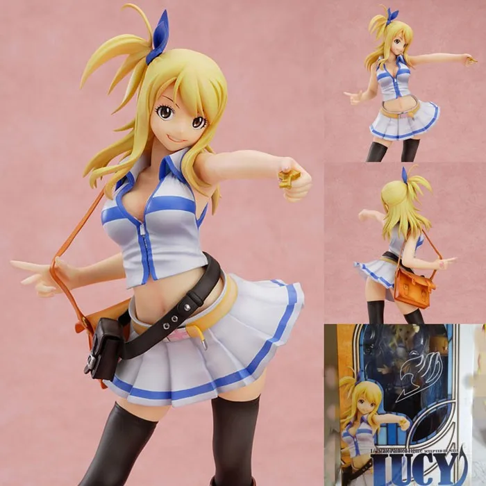Japan Anime Fairy Tail Lucy Sexy PVC Action Figures Set Collection Model -  купить по выгодной цене | AliExpress