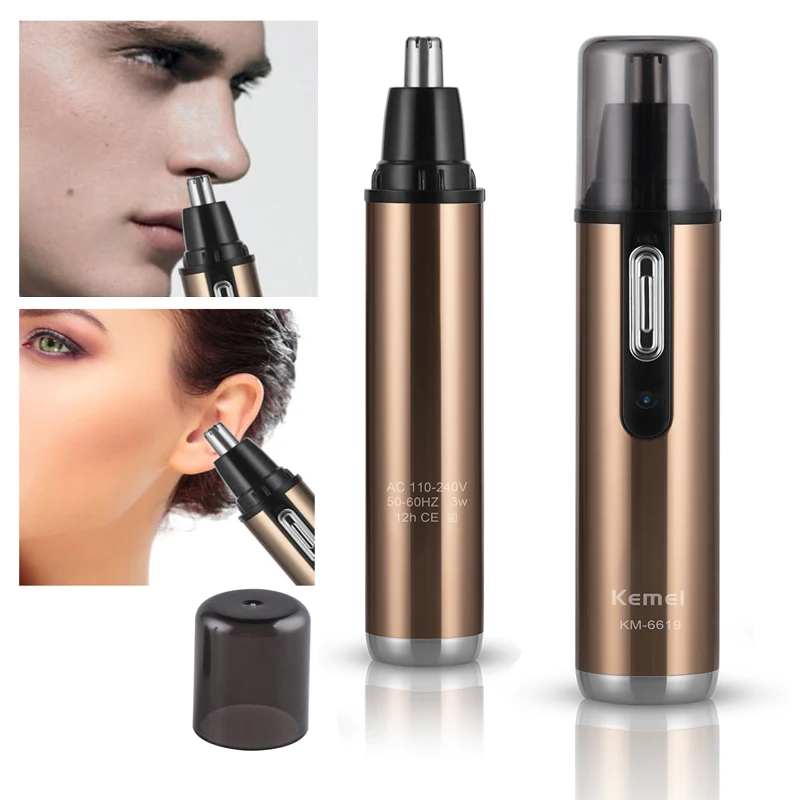 Перезаряжаемый триммер для удаления волос в ушах 1 шт. водостойкий туалета и