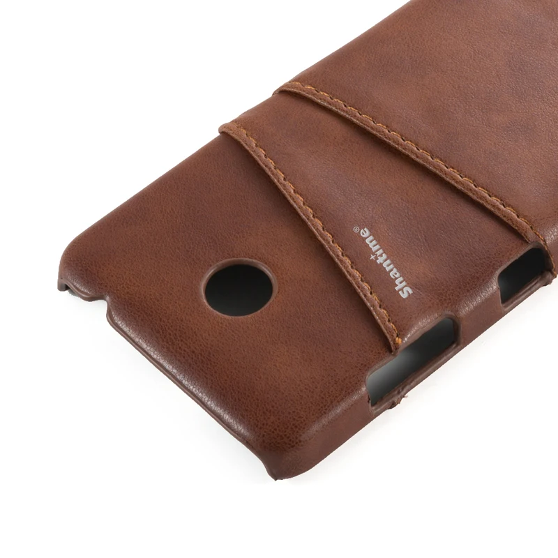 Luxury Pu Leather Back Cover For Nokia Lumia 630 635 Business Style Case 530 Wallet Card Slots Phone | Мобильные телефоны и