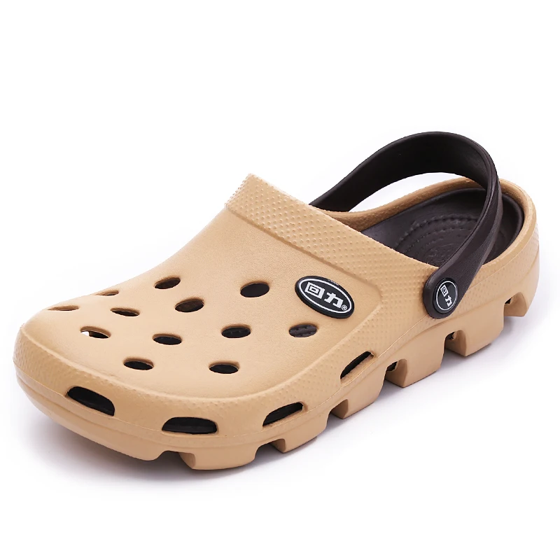 New men sandals hole slippers couple mules and clogs garden shoes for women unisex breathable beach 36-44 BF20 | Обувь