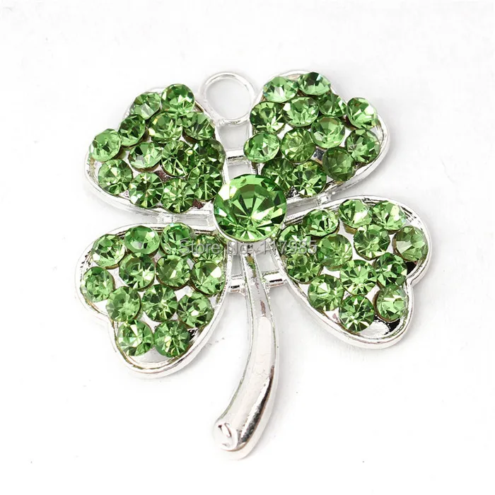 2017 распродажа День Святого Патрика счастливый четыре листа горный хрусталь