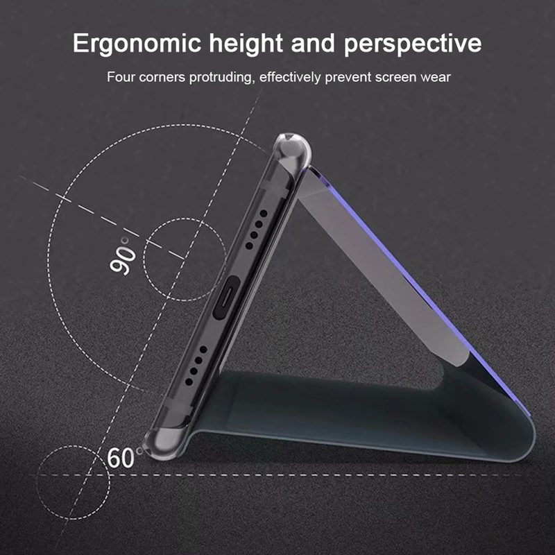 Прозрачный умный чехол mi rror View для Xiao redmi Note 5 кожаный флип-чехол Xiaomi 8 A1 5X 6X x 2 2A Plus 6