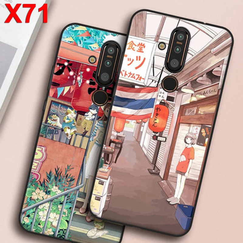 Чехол для Nokia X71 чехол с цветочным принтом девушек мягкий силиконовый из ТПУ