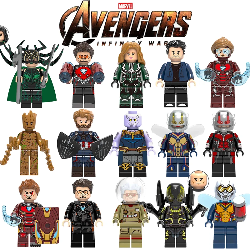 Новая фигурка совместимая LegoINGlys Marvel Ant Man ОСА Hela Мстители Строительные блоки