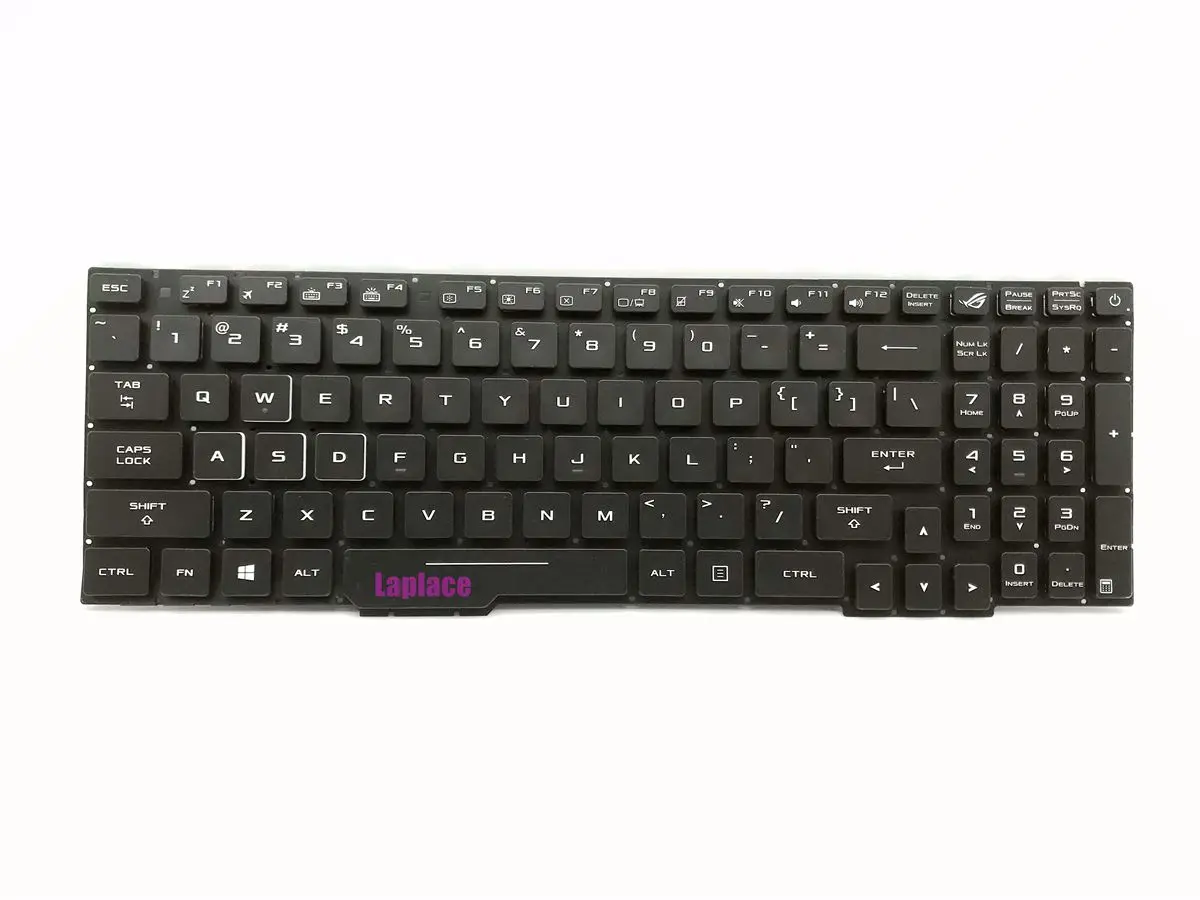 Новая американская красная или белая клавиатура с подсветкой для Asus GL753 GL753V GL753VE