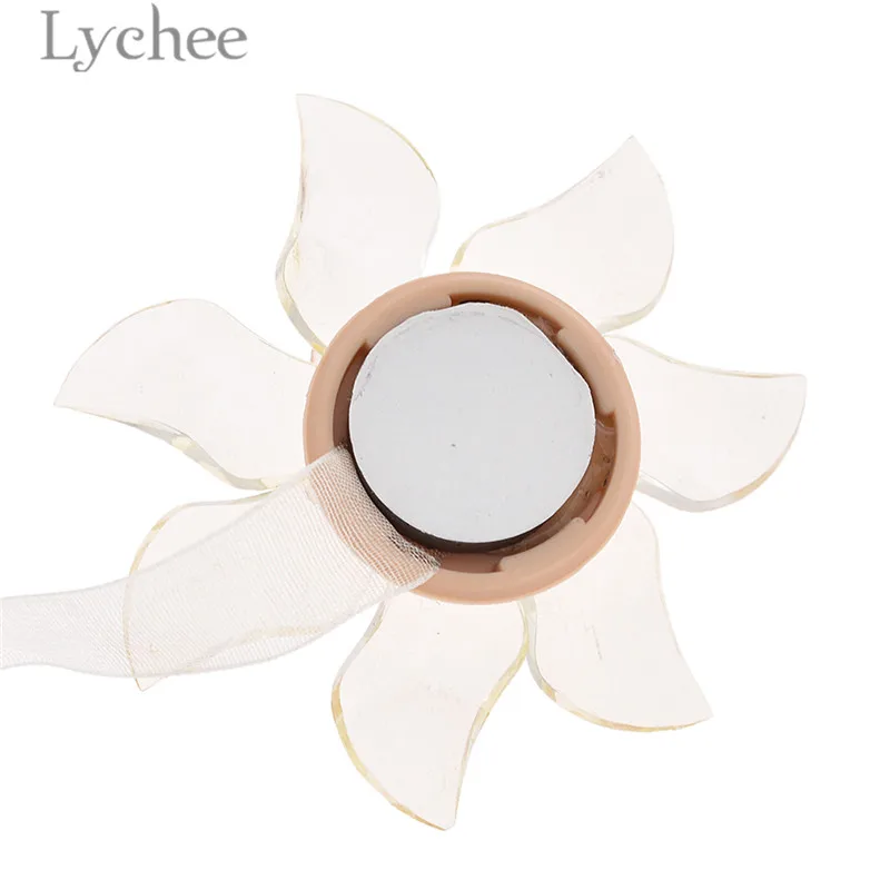Lychee 1 PC Transparent Flower Curtain Buckles Modern Acrylic Magnetic Holder Strap Accessories Home Decoration | Дом и сад