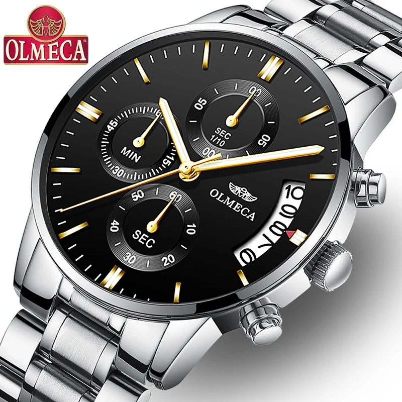 Часы Relojes мужские модные деловые кварцевые стальные 2019 | Наручные часы