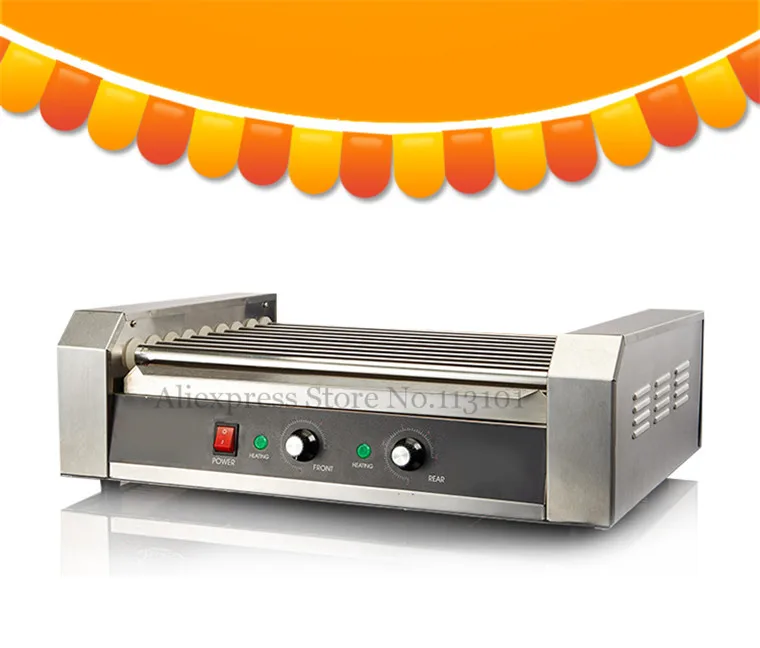 Роликовая машина для приготовления хот догов из нержавеющей стали коммерческого