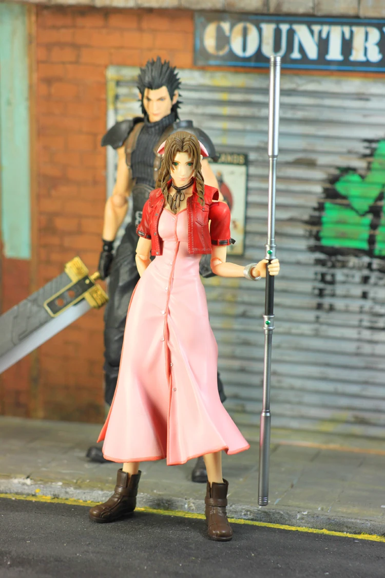 Оригинальные игрушки KAI Final Fantasy XV Zack Fair Aeris ПВХ фигурка Коллекционная модель игрушки 26 см